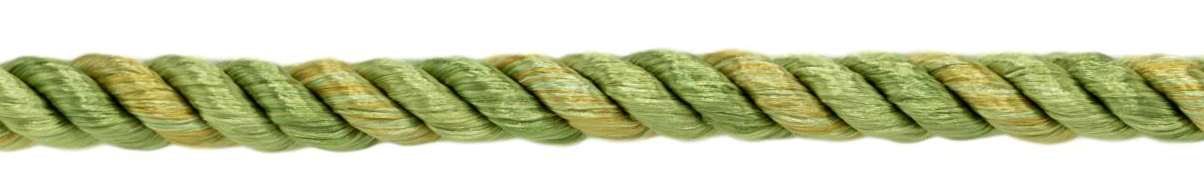Twisted 3-ply Rope Cord Trim, Color# PR12 - Lemongrass Green [Sold
