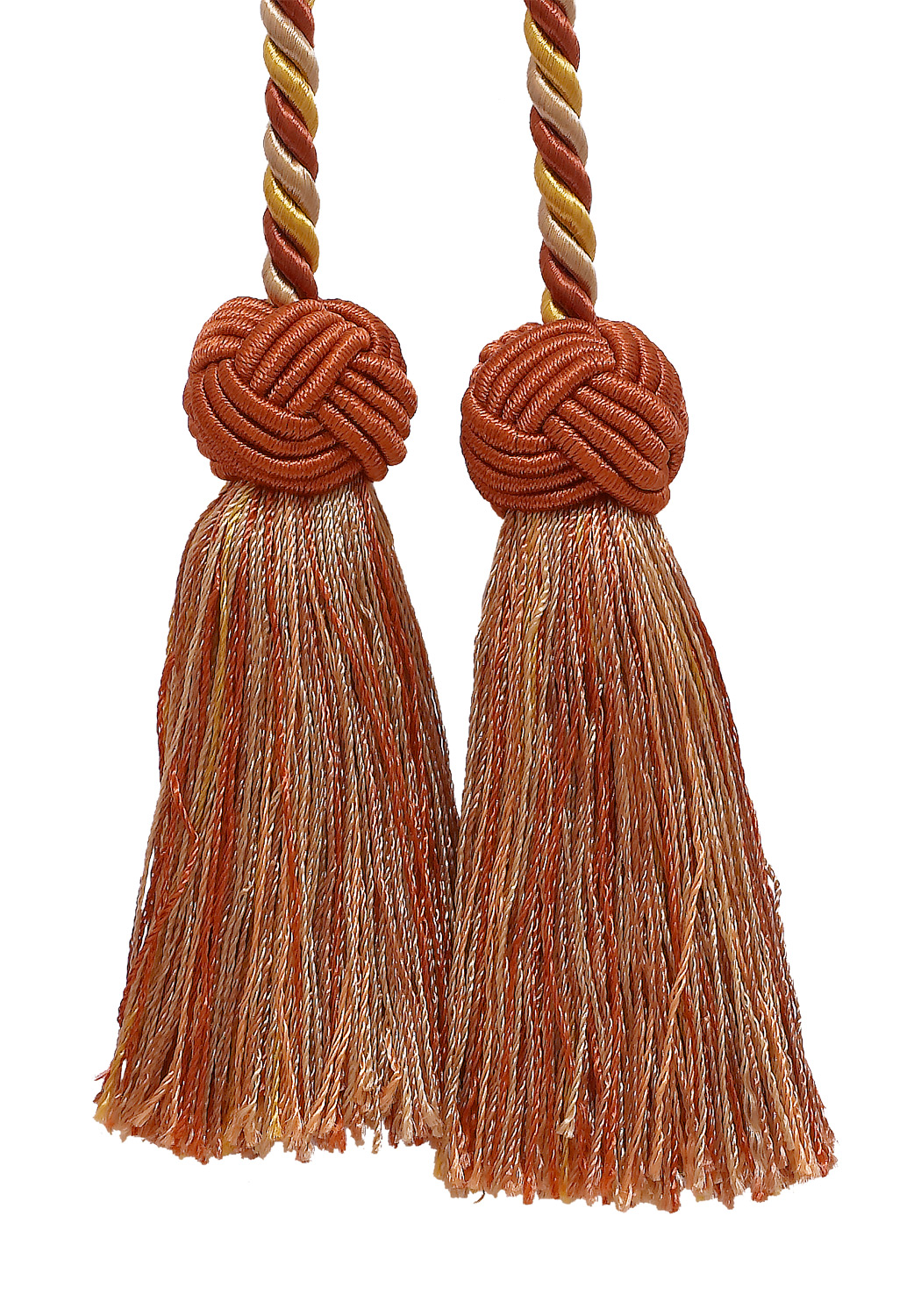 Vorhang Raffhalter, Stil # BCT, Farbe # 6122 - Zimt Toast Orange [2er Set] - Bild 1 von 1